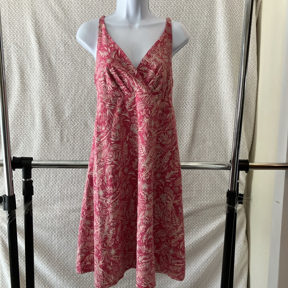 Patagonia Dawn Dress Organic CottonPink Cotton Large Casual Outdoors Sustainable